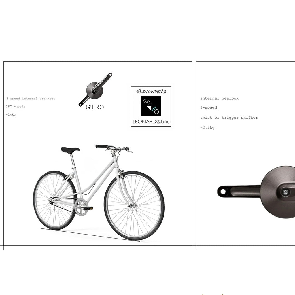 "3.SPEED-CLARA” GTRO INTERNAL-GEARBOX BIKE