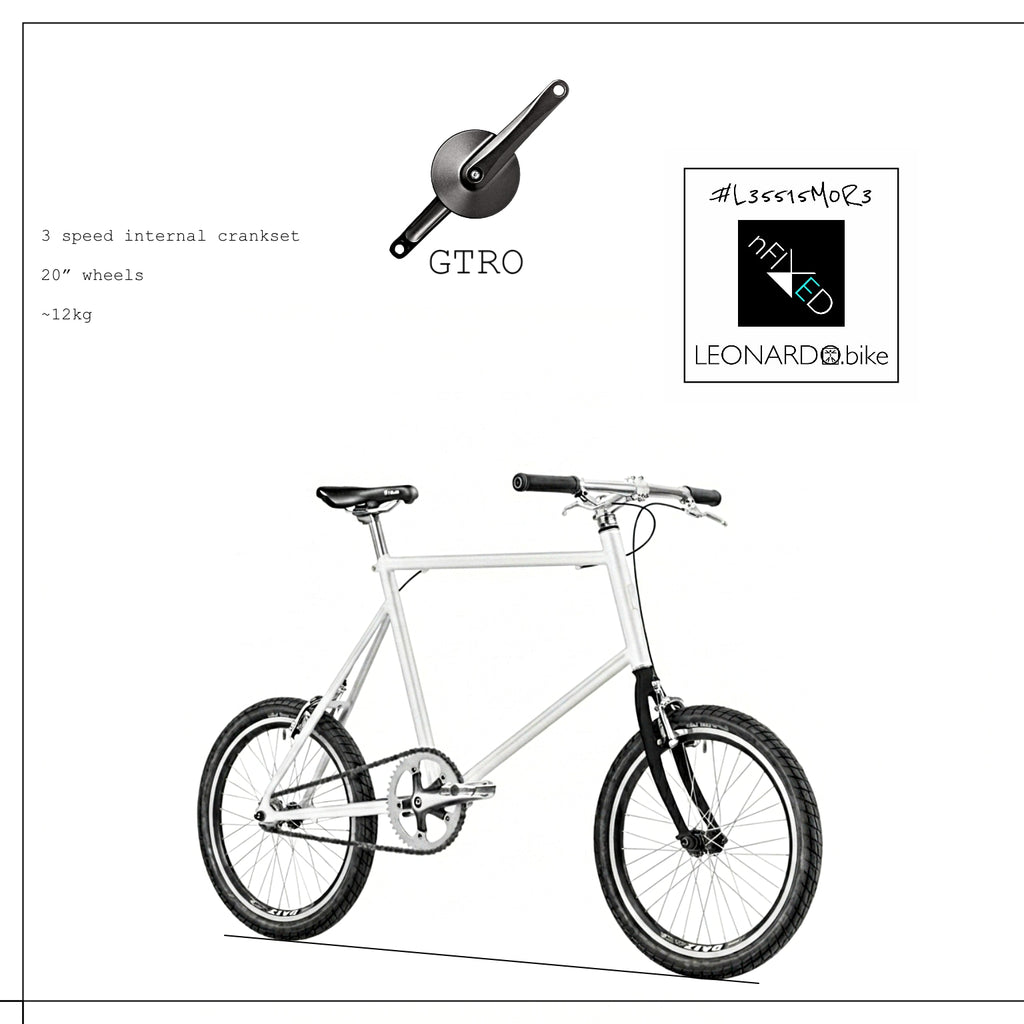 "3.SPEED-MINI.VELO” GTRO INTERNAL-GEARBOX BIKE NFIXED.COM  #L35515M0R3