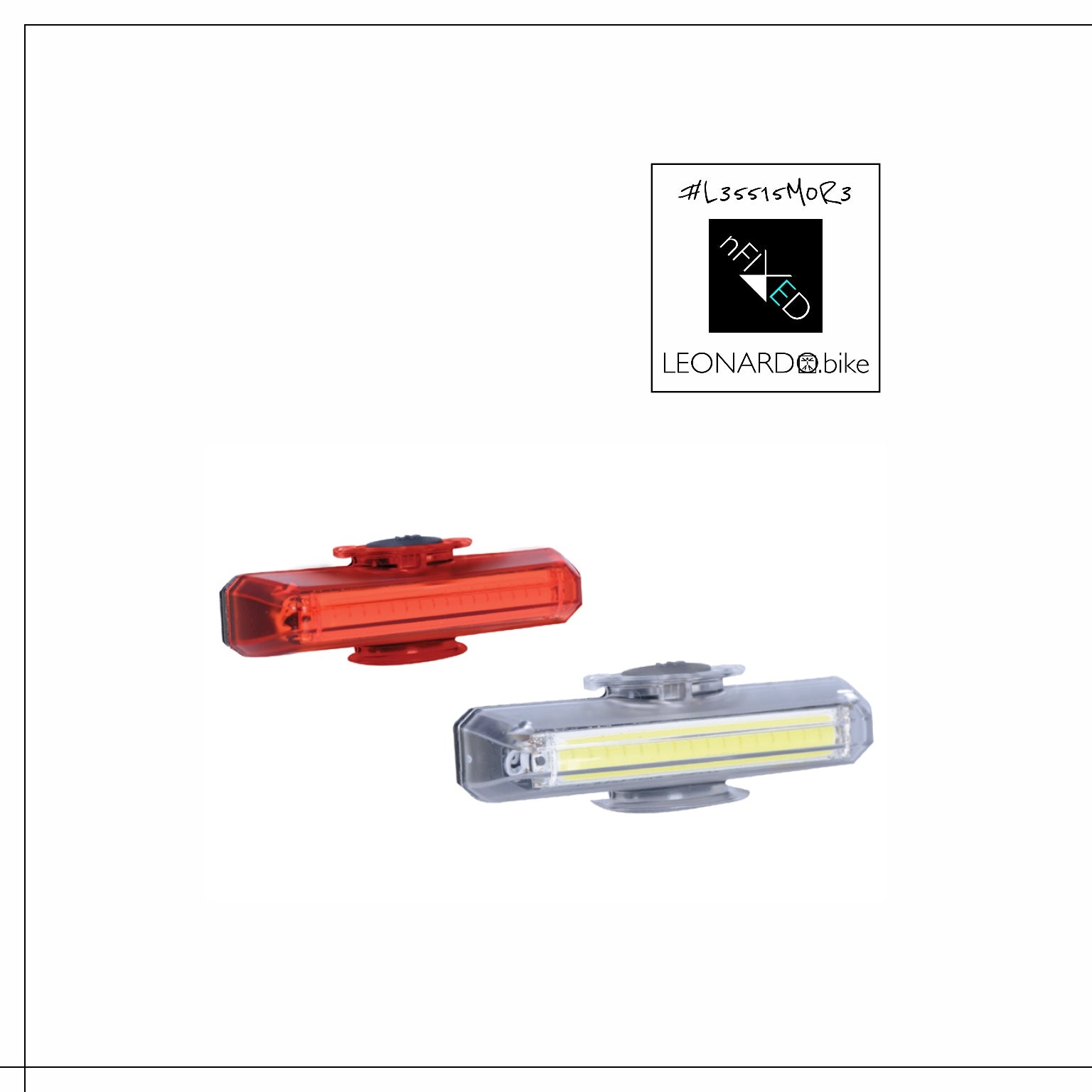 SLIM USB BICYCLE LED LIGHT-SET