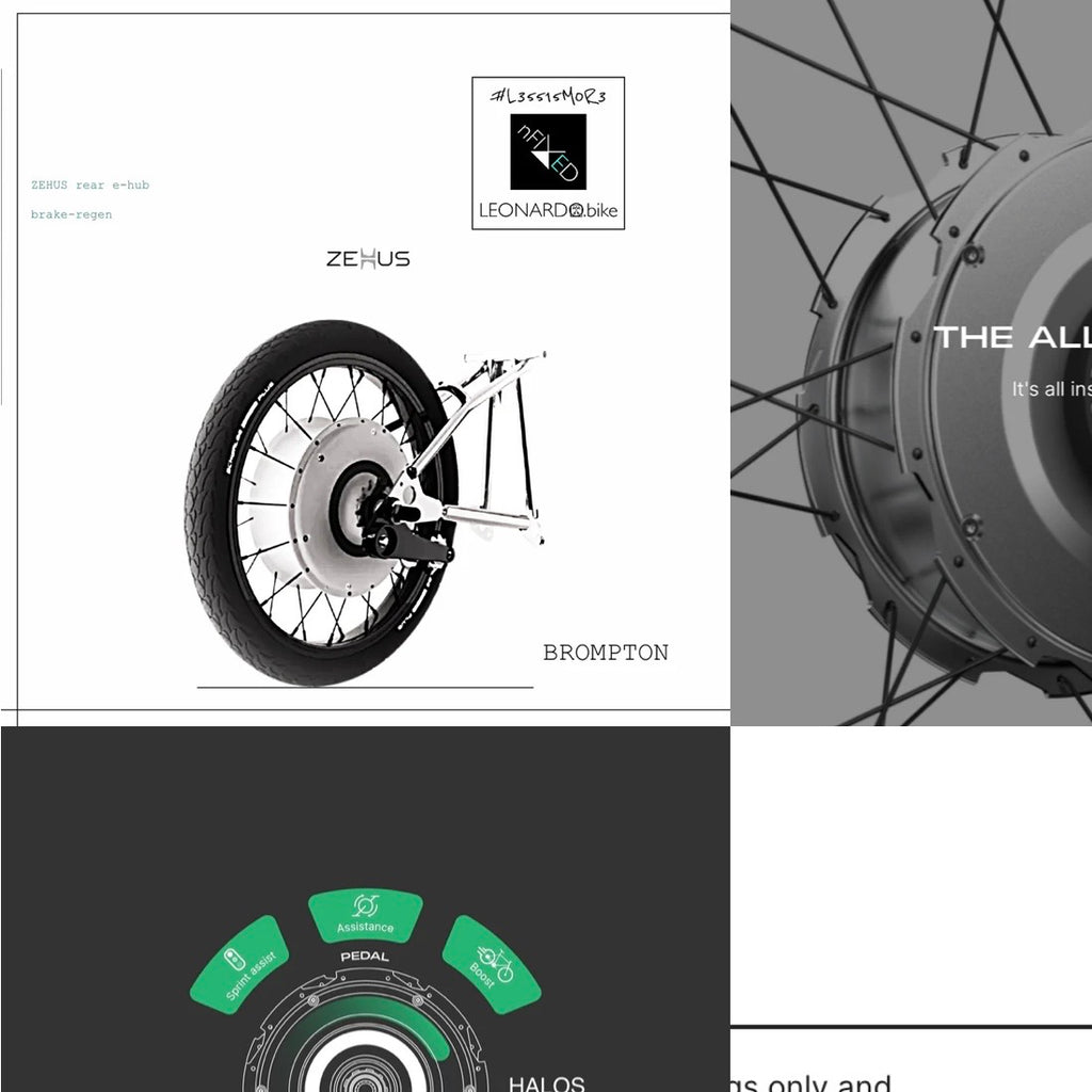 GEN3-ZEHUS "BROMPTON-SMART.E.WHEEL" ALL-IN-ONE CONVERSION-KIT
