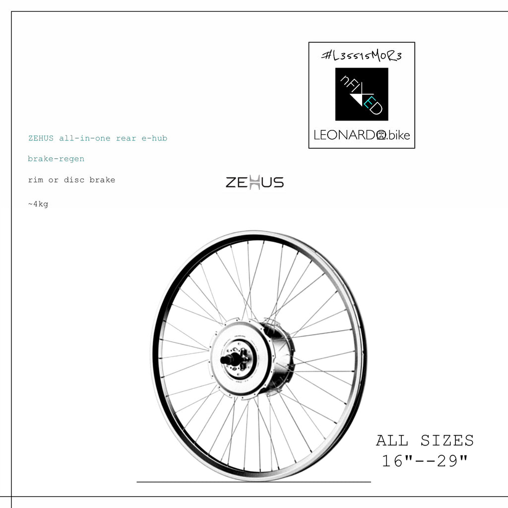 GEN3-ZEHUS "SMART-E-WHEEL" ALL-IN-ONE REAR CONVERSION-KIT NFIXED.COM  #L35515M0R3
