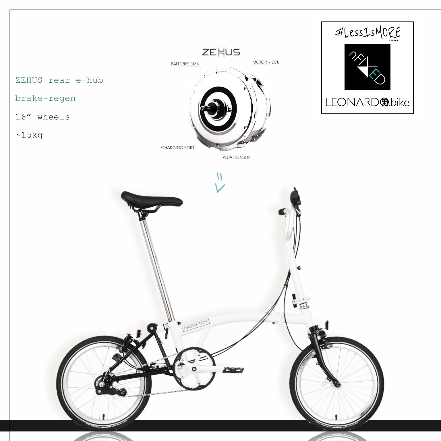 "ZEHUS A.I.O. BROMPTON” electric-bike