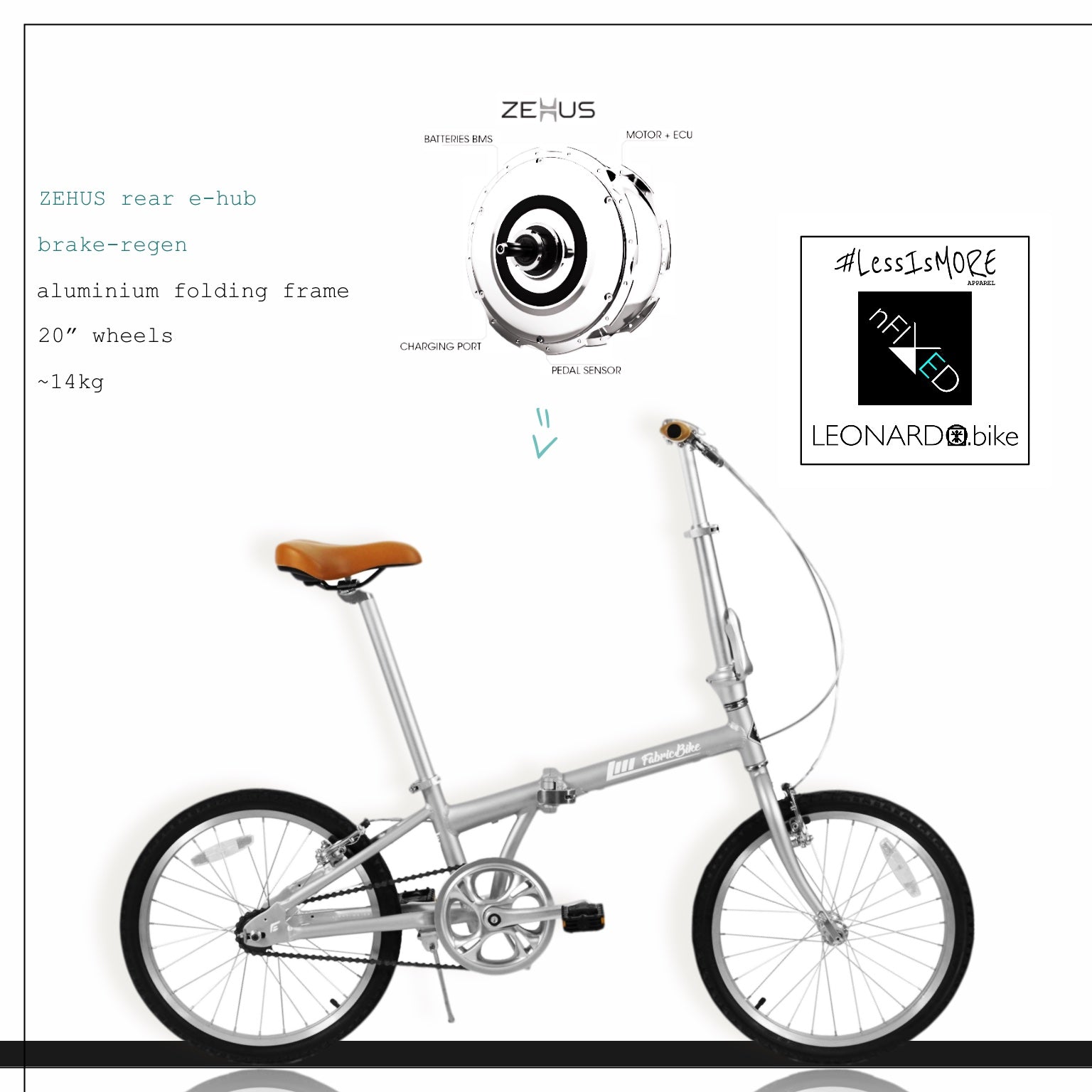 "ZEHUS FABRIC folding” electric-bike