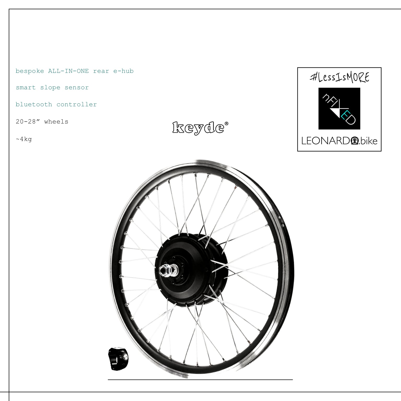 KEYDE ALL.IN.ONE UNIVERSAL REAR E:CONVERSION.WHEEL