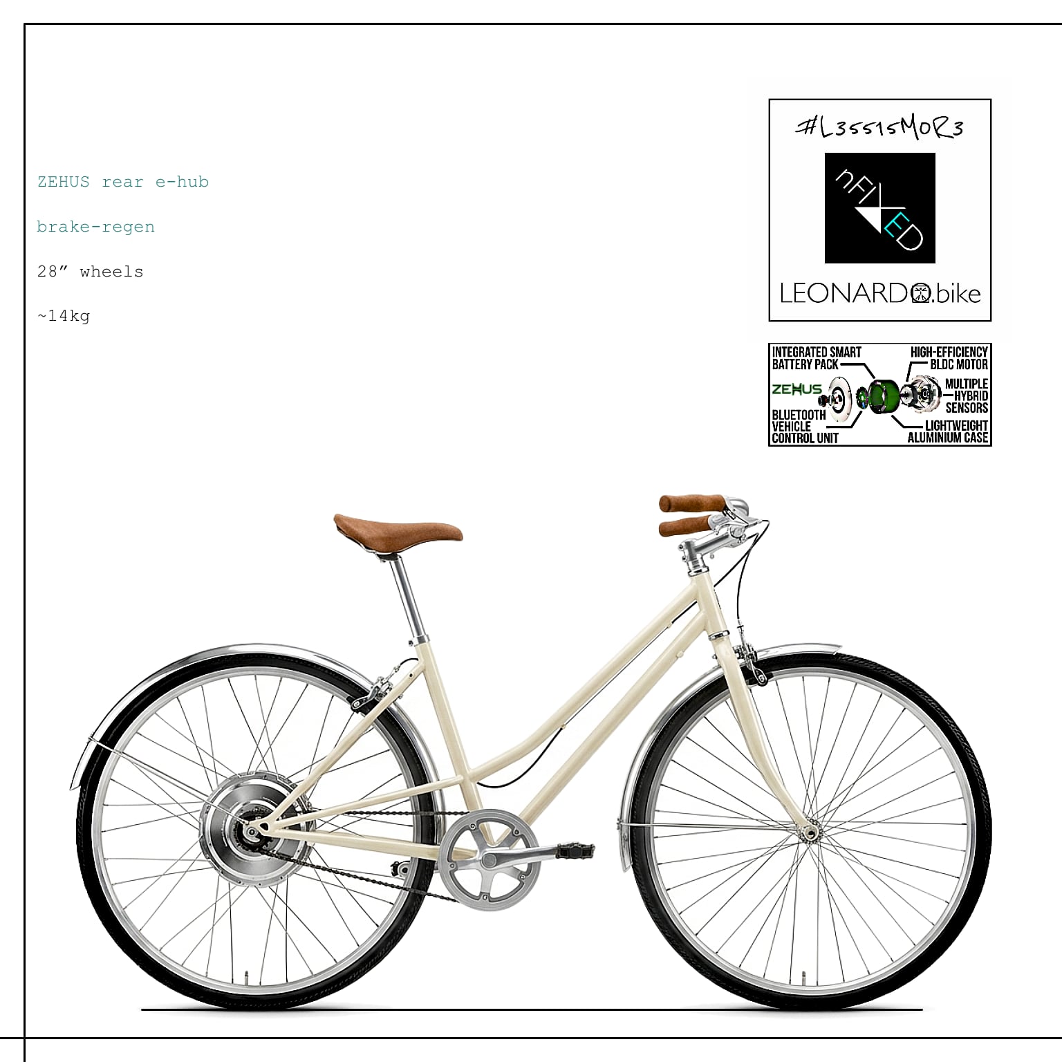 E:CLARA GEN3.ZEHUS 1/2.SPD/STEP-THROUGH SMART E:BIKE