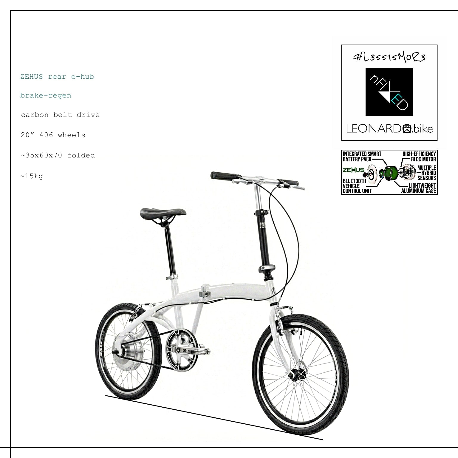 E:FOLDI.STEEL GEN3.ZEHUS BELT/FOLDING/2IN1 SMART E:BIKE