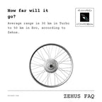 FAQ: how far will it go, average range according to Zehus