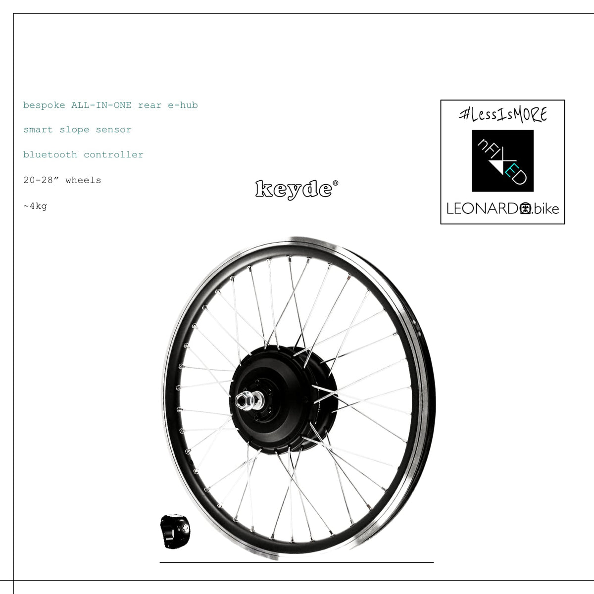 KEYDE all-in-one universal rear e-wheel conversion kit for electric bike