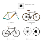 Build your own LEONARDO: frameset, standard bike, conversion wheel, electric bike