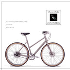 E:LEO.NESSA step-through titanium e-bike with ZEHUS all-in-one hub, side view