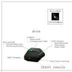 ZEHUS GEN3 optional remote control for electric bicycle with USB-C charging and LED indicators