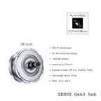 Zehus Gen3 hub specifications chart